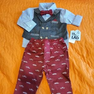 Little Lad 3 pcs boys pants suit 6-9 months